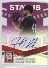 2015 Panini Elite Signatures Status Purple Die-Cut 79/99 Jesse Hahn #79 Auto 0v1