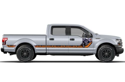 Rally Race Stripes Side Graphic Kit Truck Decal Fits: Ford F150 15-17 HAVOC O - Picture 3 of 3