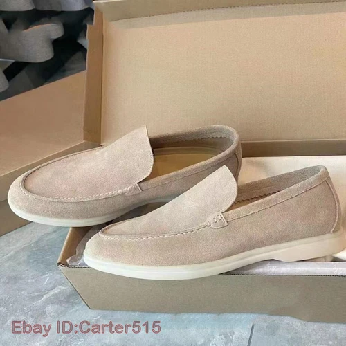 Mocasines informales de gamuza estilo británico para hombre ligeros sin cordones zapatos cómodos 38-48 - Imagen 18 de 46