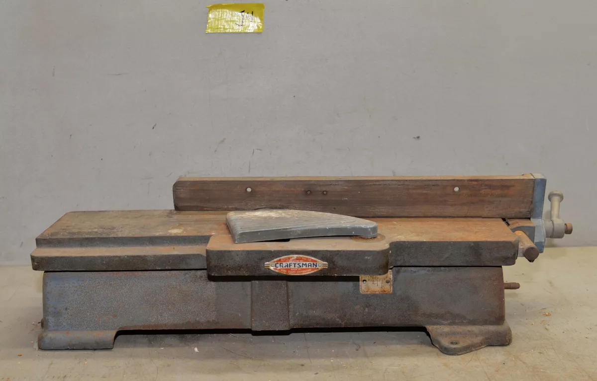 Craftsman 103.21820 planer jointer vintage woodworking machine collectible J4