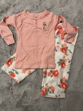 Carter  s Floral Bunny Pajamas Size 12M NWT