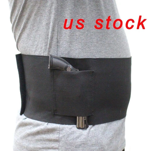 Concealed Carry Belly Band Pistol Holster Band Gun Holster M L Size US STOCK