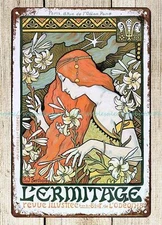 BERTHON, Paul. L'Ermitage 1897 Art Nouveaumetal tin sign wall art ideas