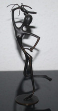 Figur, Metall, Hagenauer Wien, WHW, Tänzerin, Afrikanerin, selten