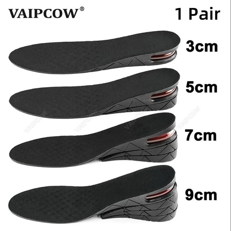 VAIPCOW 1-9cm Invisible Height Increase Insole Cushion Height Adjustable Shoe Heel HH