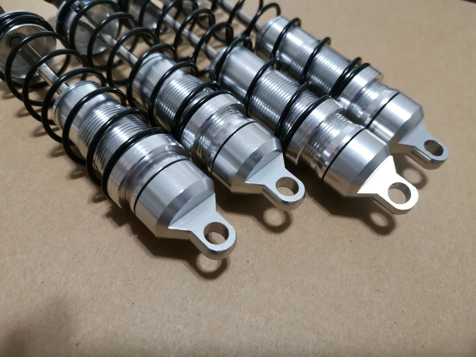 High Performance Big Bore Shocks W/ 4.5mm shaft for Arrma Outcast V2 4s Silver - Image 3 of 3