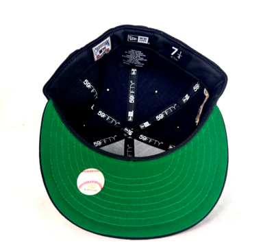 Navy Cleveland Indians Chief Wahoo 1995 World Series Green UV Hat
