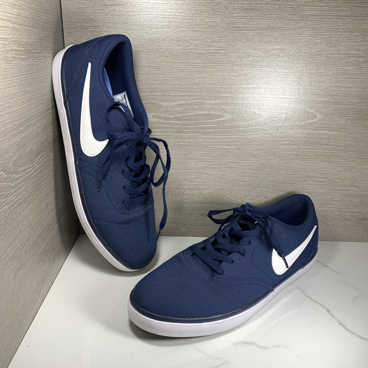 Nike SB Solarsoft Check Men's Size 13 Blue Canvas Low Top Nike SB Solarsoft Check Men's Size 13 Blue Canvas Low Top