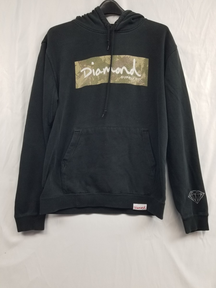 Vintage Diamond Supply Co Camo Box Logo Black Hoodie 98