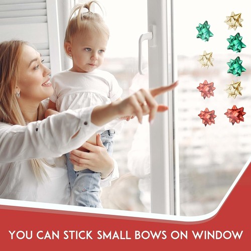 Weihnachten Geschenkpapier Bänder Schleifen Set Pailletten, Geschenkschleifen, Glitzerschleifen Deko - Bild 61 von 108