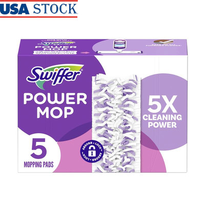 Power Mop Pads Refill 5ct Multi-Surface Cleaner Scrubbing Strips Floors New