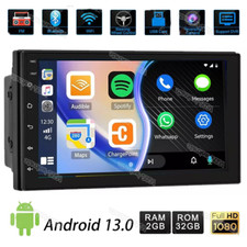 Double Din 7  Car Stereo Touch Screen Car Radio Apple CarPlay Android Auto BT FM