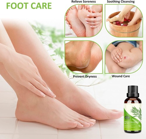 Tea Tree Oil Puro Essenziale 100% 2 PACK - Olio Naturale AntiAcne E Brufoli 30ML - Foto 5 di 12