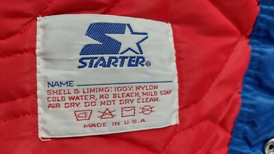 VINTAGE MADE IN USA STARTER PRO LINE AUTHENTIC NY GIANTS SATIN