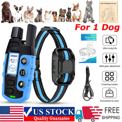 Smart Pet 1100 Yard Remote Dog Training Shock Collar for Small Medium Large Dogs