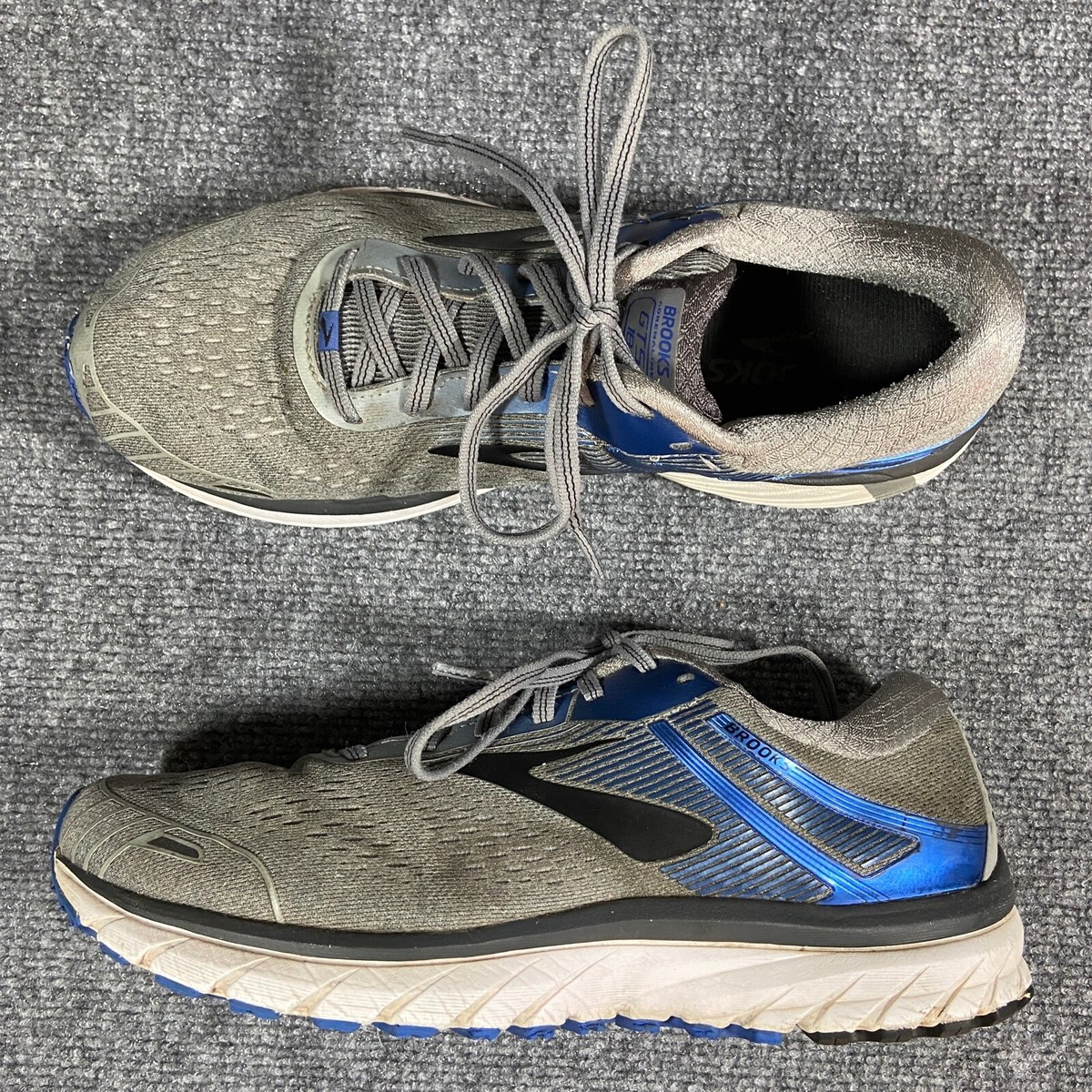 Brooks Adrenaline GTS 18 Men\'s Size 11 Running Shoes 1102711D015 Blue/Gray BROOKS MEN main image 2