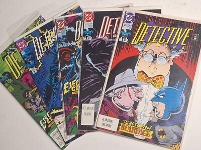 DETECTIVE COMICS Comic Book Lot #642, #643, #644, #645 & #646- 1992 DC ...
