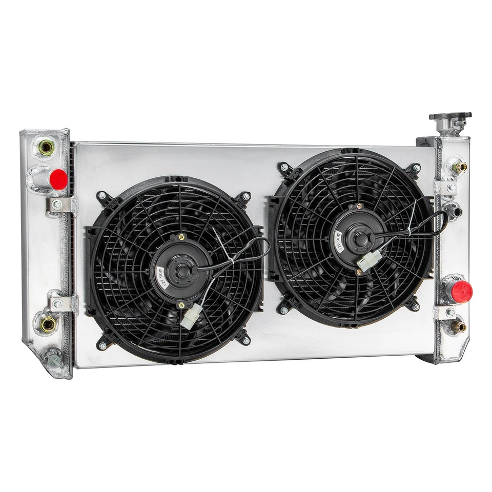 4-Row Radiator+Shroud Fan For 1988-94 Chevy S10 Blazer GMC Jimmy S15 Sonoma 4.3L Foto 2 de 4