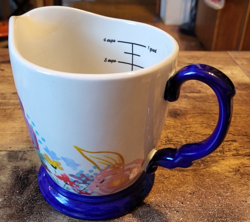 Pioneer Woman Large Ceramic Measuring Cup Dazzling Dahlias 4 Cups 1 Quart - Picture 5 of 14