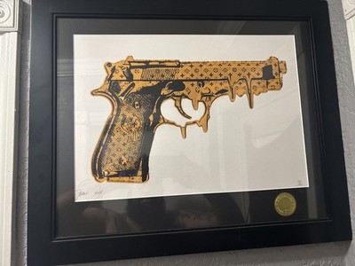Death New York City Art Signed And Framed Professional Framed Was 80$ Alone