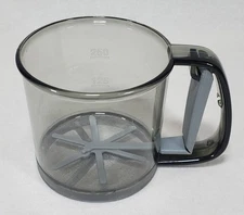 Hand-Pressed Flour Sifter / Baking Flour Sifter Cup / Kitchen Sieve New-Open Box