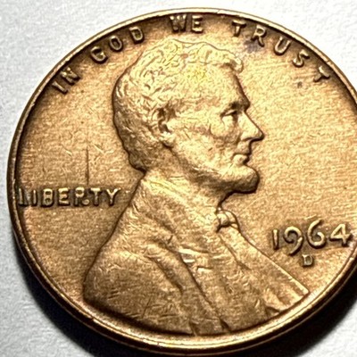 1964-D Denver Lincoln Memorial Small Cent Business Strike Copper BN KM#201
