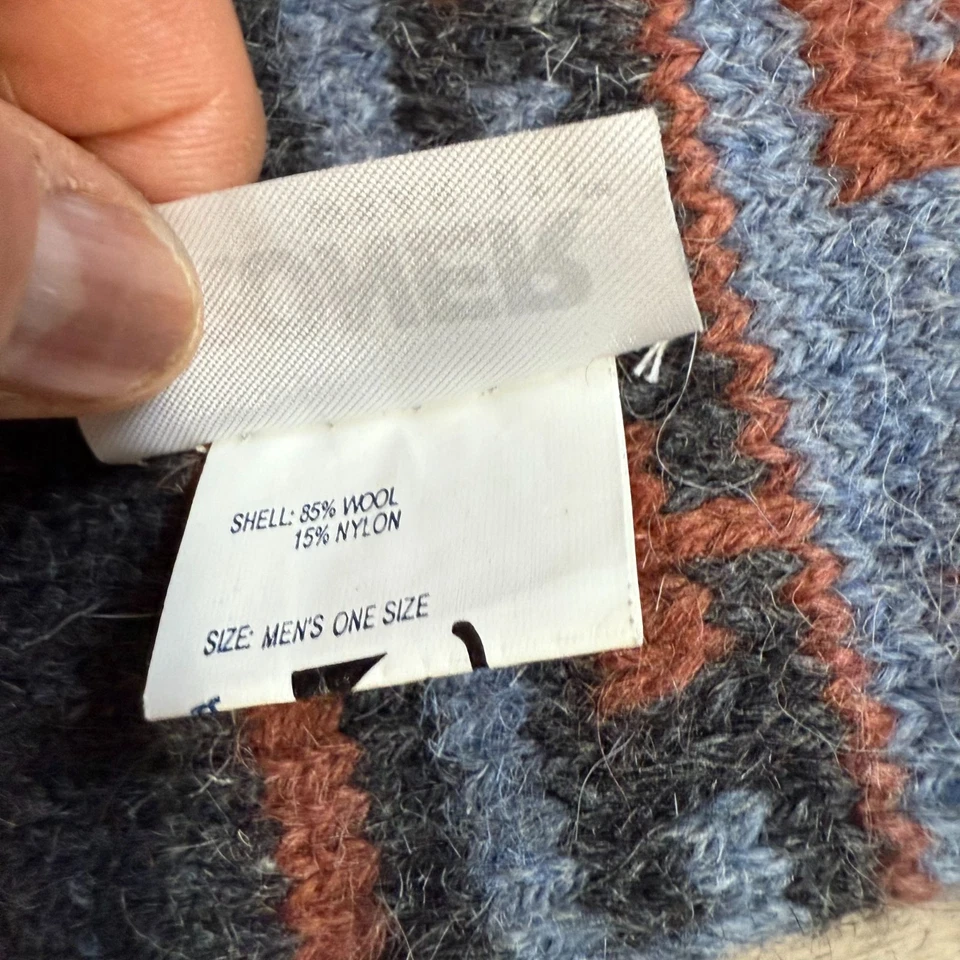 Broner Wear It! Шерстяная смесь вязаный шарф мужской размер один размер черный зимний уютный - Изображение 4 из 4