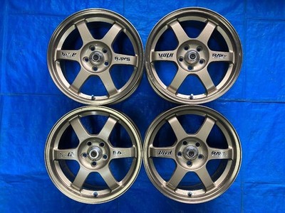 JDM AH-194 RAYS VOLKRACING TE37 167.0JJ +46 PCD100 5H 4-piece set Indi No Tires