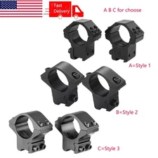 1 Pair 1" Scope Rings Laser / Scope Mount for 11mm Dovetail Rail - Low Profile
