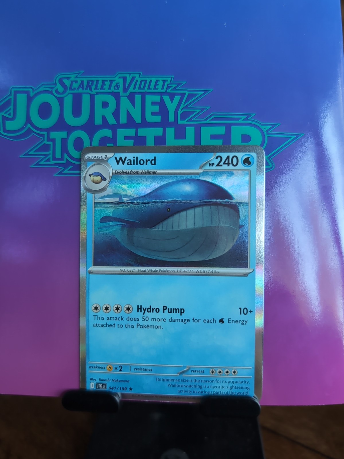 Wailord 041/159 Sv09: Journey Together Holo Rare NM