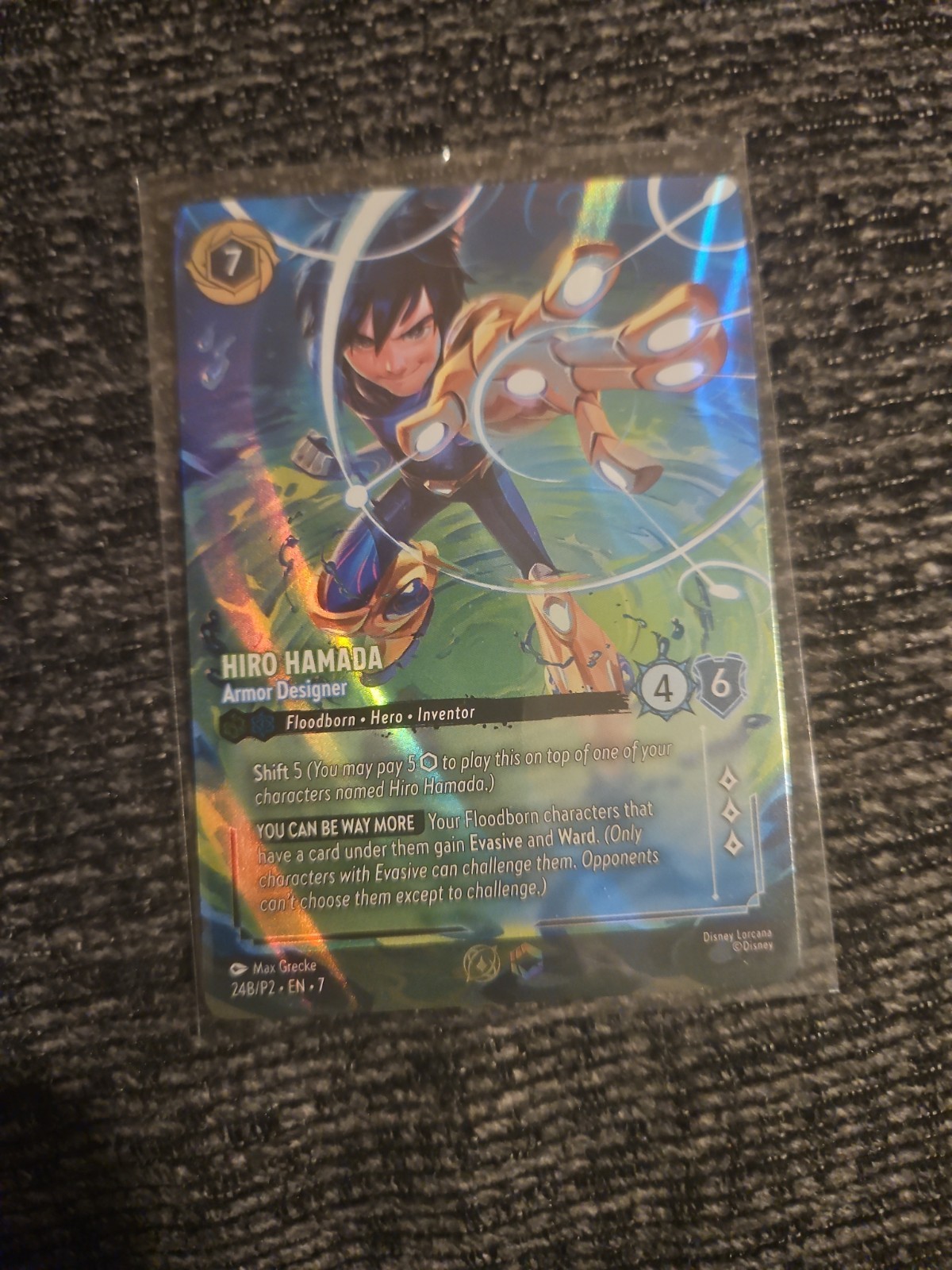 Hiro Hamada Armor Designer Lorcana Store Championship Promo Foil 24B/P2