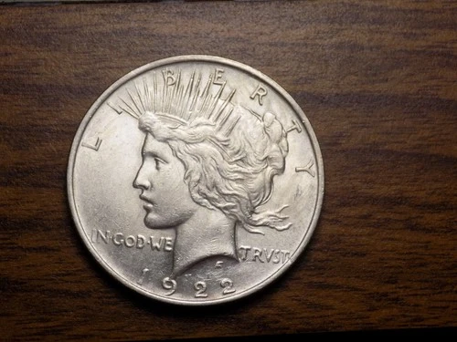 PEACE SILVER DOLLAR 1922 FROSTY UNC NICE 90% SILVER DOLLAR