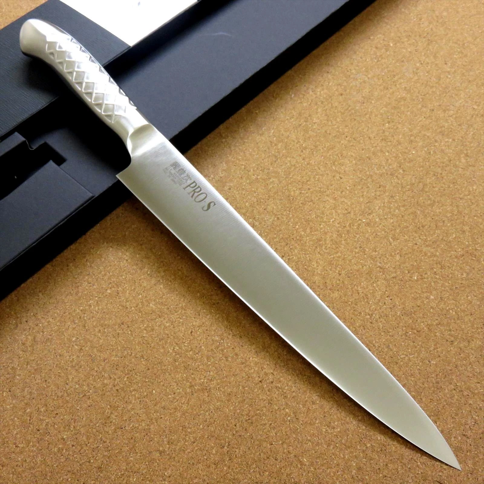 Japanese PRO-S Kitchen Sujihiki Slicing Knife 240mm 9 in Stainless Handle JAPAN