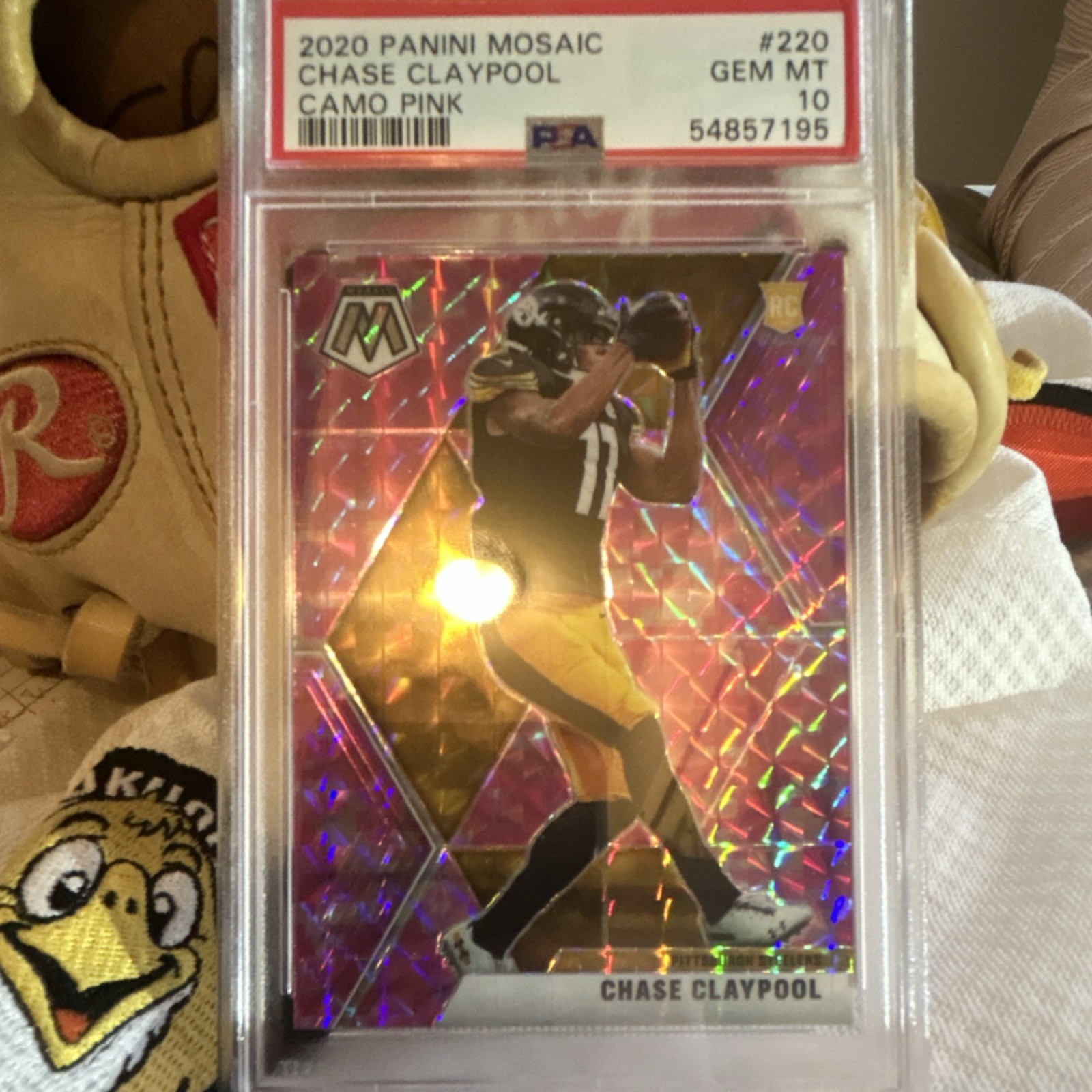 Chase Claypool Panini Mosaic #220 Camo Pink