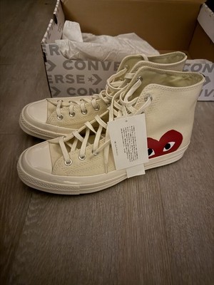 Comme des Garçons CDG Play x Converse Chuck 70 High Top White US 10/EUR 44