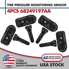4Pcs 68249197AA Tire Pressure Monitor Sensor TPMS For Dodge Ram 1500 2500 3500