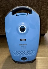 Miele Classic C1 Turbo Team Bagged Canister Vacuum, Mystique Blue, SBAN0
