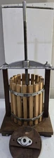 Vintage Wood & Iron Fruit Grape Wine Apple Cider Press