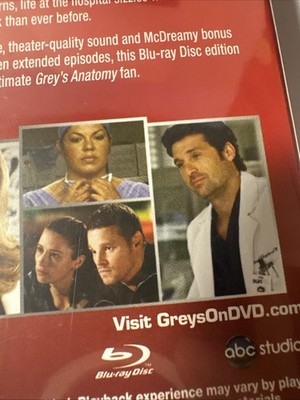 Grey's Anatomy Complete Fourth Season S4 Blu-ray New Sealed Ellen
