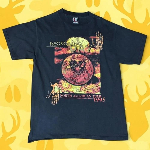 Megadeth Reckoning Day Tour Shirt Size L 1990s vintage concert t-shirt, vintage, single stitch, B+ condition