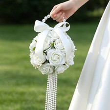 Bridal Hand Floral Arrangement Romantic Beaded Flower Floral Arrangement