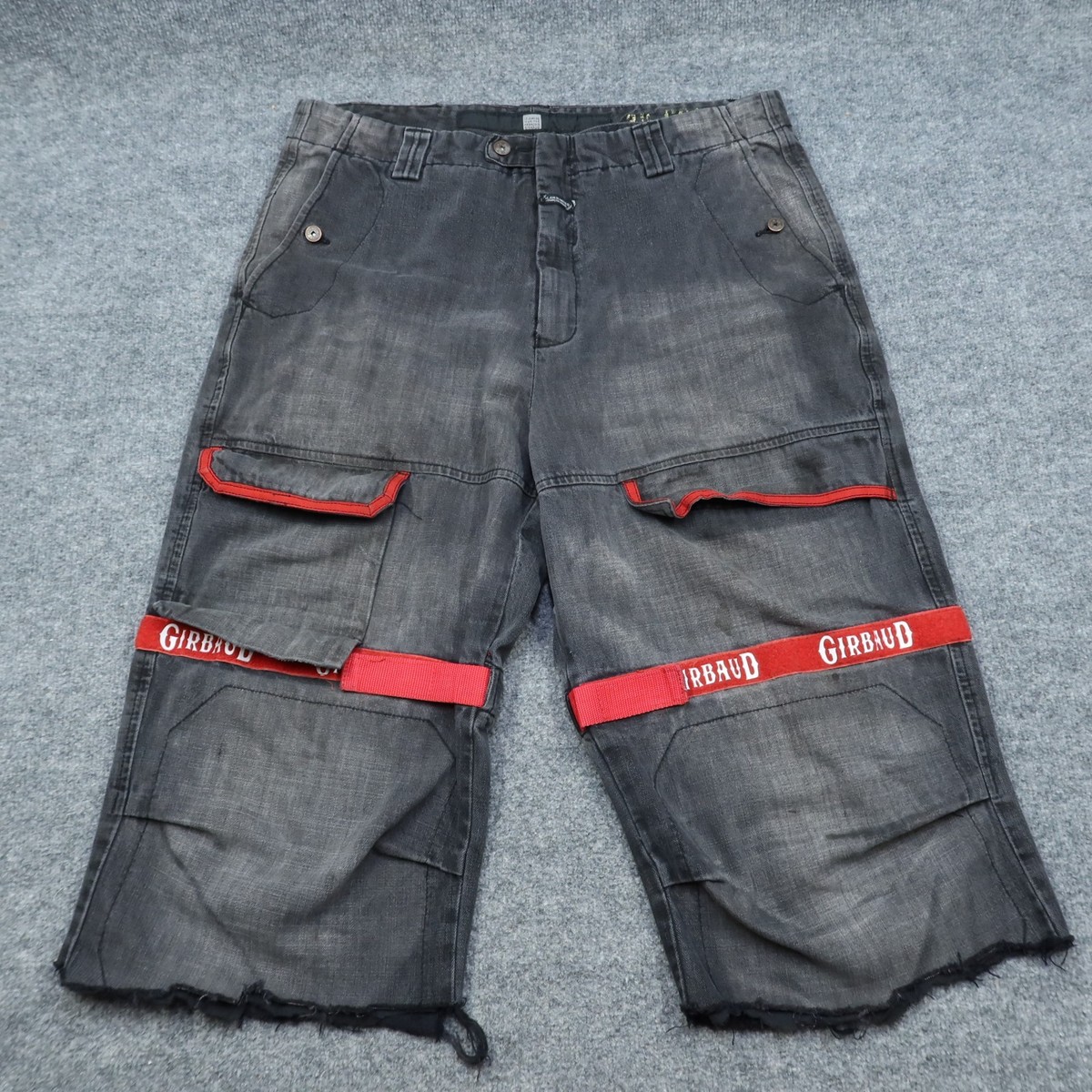 VTG Marithe Francois Girbaud M+FG Mens 38 Black Pants Cargo