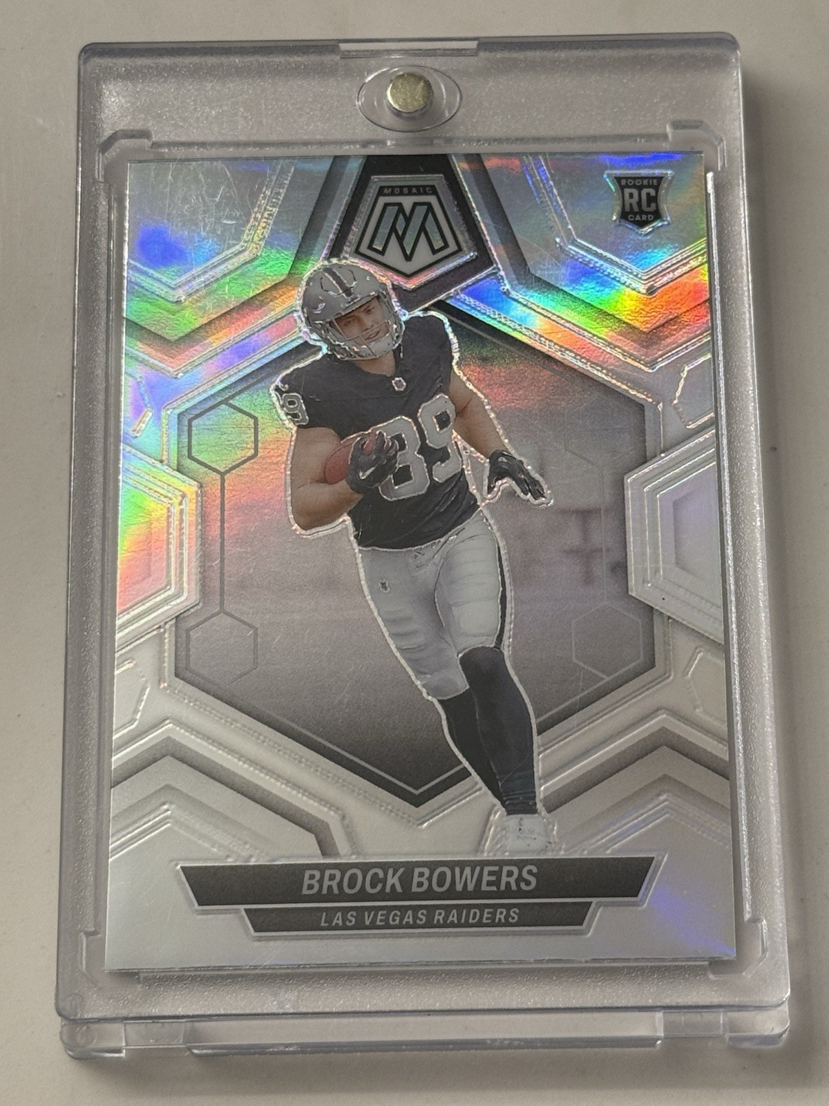 2024 Panini Mosaic - Rookies Brock Bowers #313 Silver Prizm (RC)