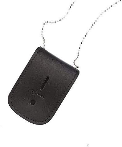 Aker Leather Products Hals Abzeichen & Ausweisetui 597 schwarz - Bild 2 von 3