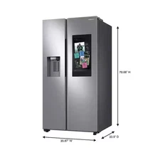 Samsung 36 in. 26.7 cu. ft. Standard Depth Smart Side by Side Refrigerator
