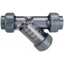 Asahi Y Strainer  2 In Pipe Socket Threaded, Pvc  150 Psi 1257020