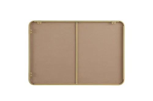 Elegant Decor Contour Metal Rectangle Mirror 27X40" Brass - Picture 11 of 11