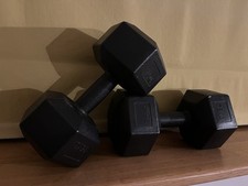 2x7.5kg Dumbbells Hex Dumbbell Weight Set Hand Weights, Hexagon Dumbbells, 2Pcs