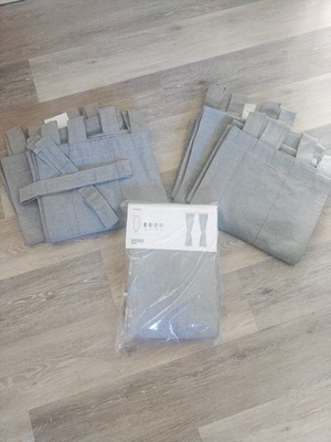 #ad New Ikea LENDA Curtains 2 Panels 55x98quot; Gray 403 191 76 Multiple Pairs Avail $47.50