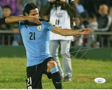 Uruguay Edinson Cavani Autographed Signed 8x10 Photo JSA COA #14